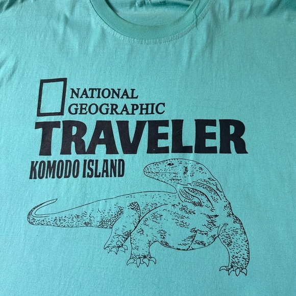 Vintage National Geographic Komodo Island Traveller T-shirt Large - Picture 4 of 7
